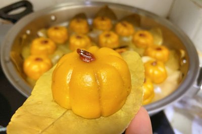 豆沙南瓜饼