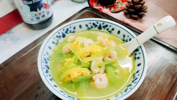 虾仁莴笋鸡蛋汤