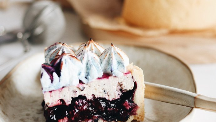 流心蓝莓芝士挞‼️真的是低估了你的美味
