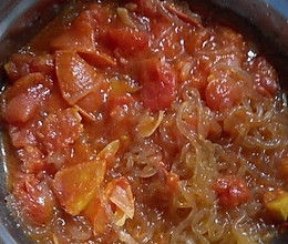 西红柿炖粉条的做法
