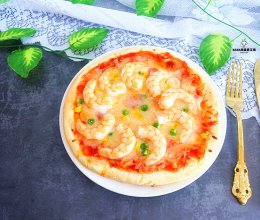 #花样闹元宵#火腿鲜虾披萨的做法