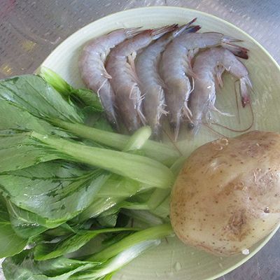 #爱的暖胃季--美的智能破壁料理机#鲜虾翡翠土