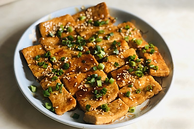 自制香煎豆腐