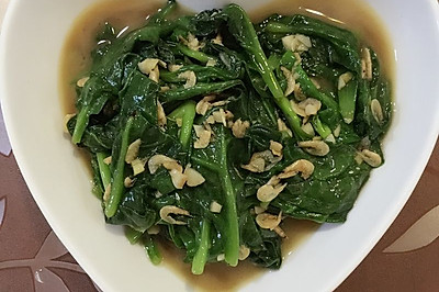 虾皮炒圆叶菜
