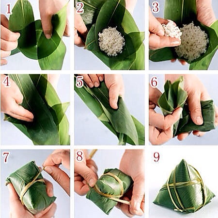 粽子的各种包法的做法