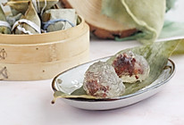 #甜粽VS咸粽，你是哪一党？#水晶红豆粽的做法