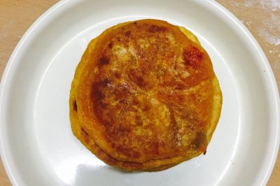 奶黄柿子饼