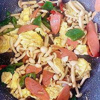 白玉菇炒火腿的做法图解6