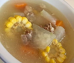 胡萝卜玉米冬瓜排骨汤的做法