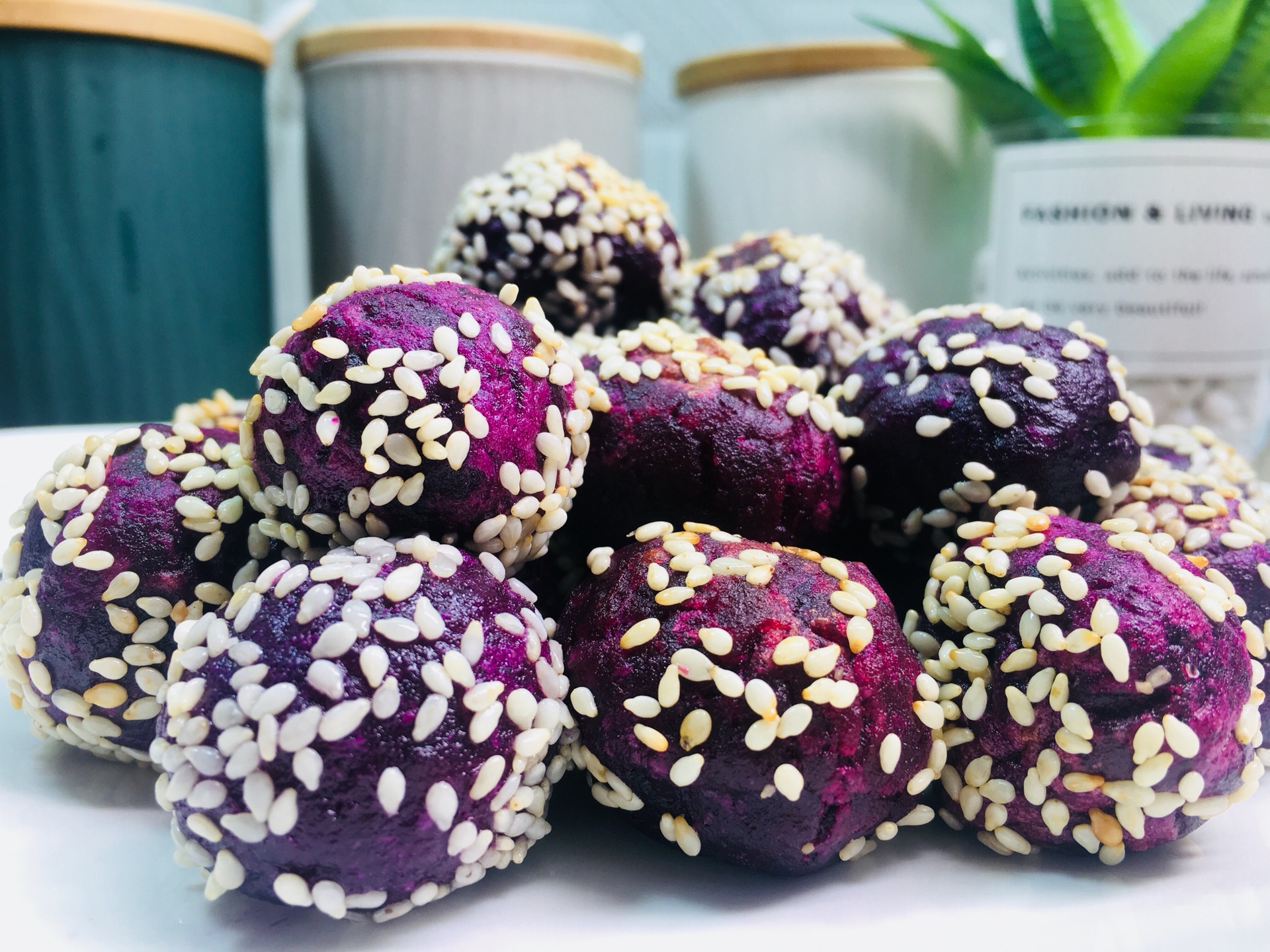 紫薯芝麻球的做法_【图解】紫薯芝麻球怎么做如何做好吃_紫薯芝麻球家常做法大全_想吃所以动手_豆果美食