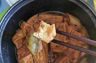 周末在家学做鲁菜～～葱烧豆腐