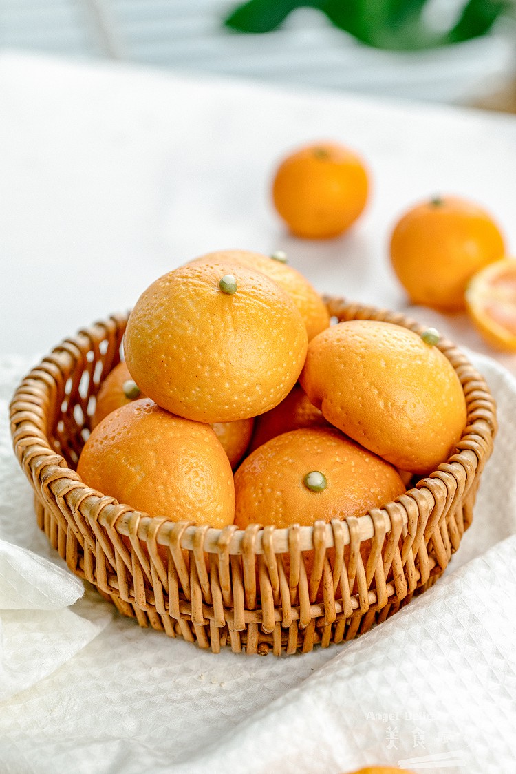 橘子馒头，可以连皮一起吃的橘子！的做法