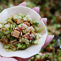 白菜猪肉豆干馅饼的做法图解10