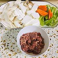 杏鲍菇炒肉片的做法图解2