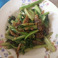 豆豉鲮鱼油麦菜的做法图解3
