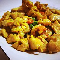 胖胖的减脂餐：鸡胸虾仁炒杂菜的做法图解9