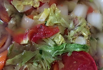 西红柿白菜汤的做法