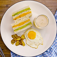 番薯牛油果三明治与乌龙奶茶｜太阳猫早餐的做法图解7