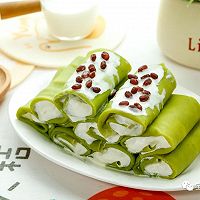 抹茶红豆毛巾卷【宝宝辅食】的做法图解12