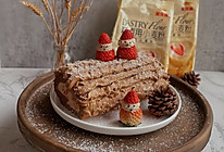 圣诞树根蛋糕#金龙鱼精英100%烘焙大师赛-爱好组低筋#的做法