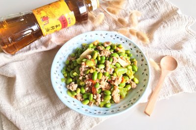 下饭小炒|肉末毛豆
