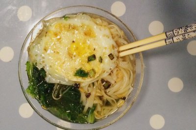 清淡葱油青菜面