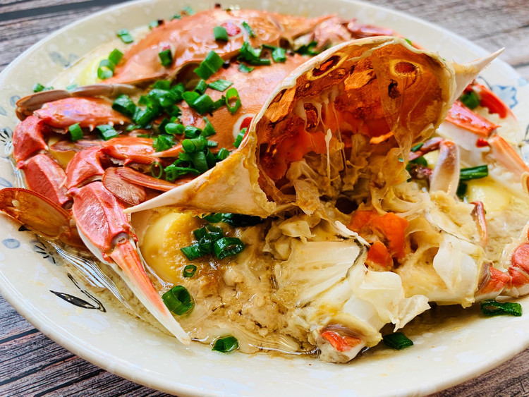 能吃出大龙虾味的肉沫蒸蟹的做法