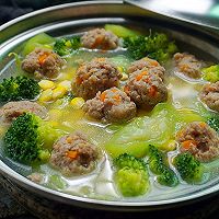 肉丸子杂蔬浓汤#浓汤宝火锅英雄争霸赛#的做法图解15