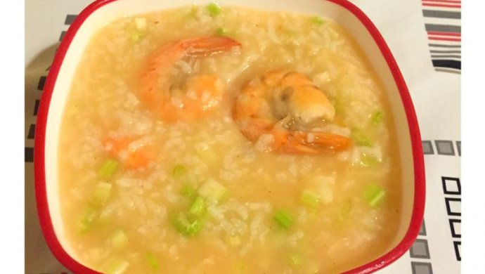 鲜虾蔬菜粥
