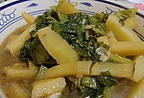 二白菜炖土豆的做法