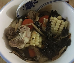 白菜干猪骨汤的做法