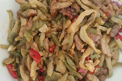 榨菜炒肉