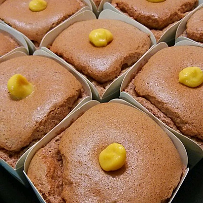 最佳奶心戚风杯子蛋糕~比例好不回缩～人多聚会佳品