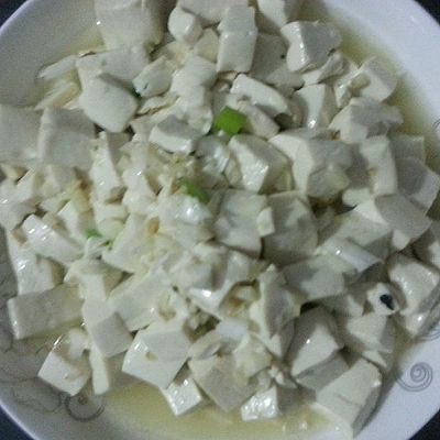 小葱拌豆腐（蒜香）
