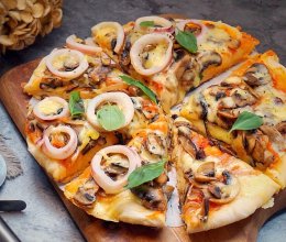 海陆双拼披萨#一机多能，一席饪选#的做法
