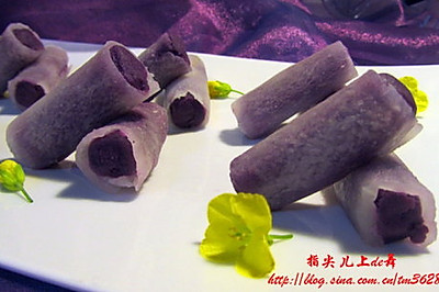 紫薯萝卜卷