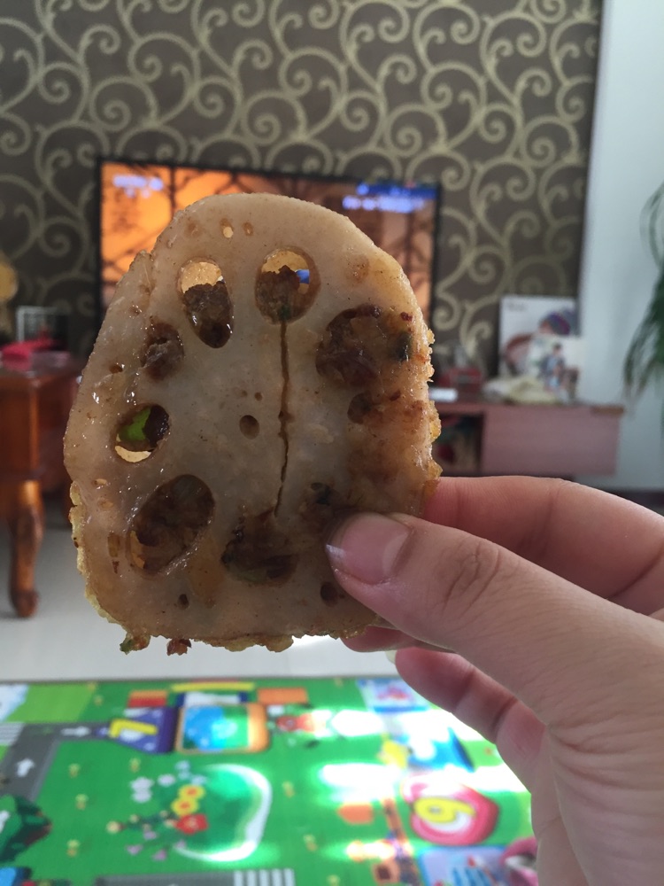 莲菜肉盒的做法图解4