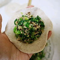 黑麦香菇青菜包子❗️一次发酵省时省力，照样松软的做法图解12