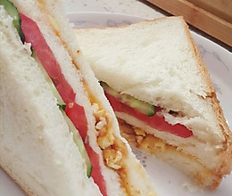 早餐三明治:土司面包简易版的做法