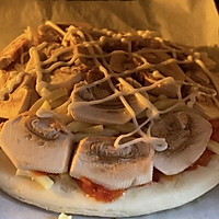 精品｜【原创】低脂高钙的厚芝士烤蘑菇披萨的做法图解10