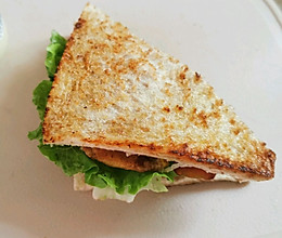最简单的三明治速食早餐的做法