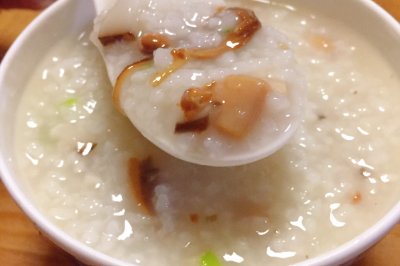 淡菜干贝粥