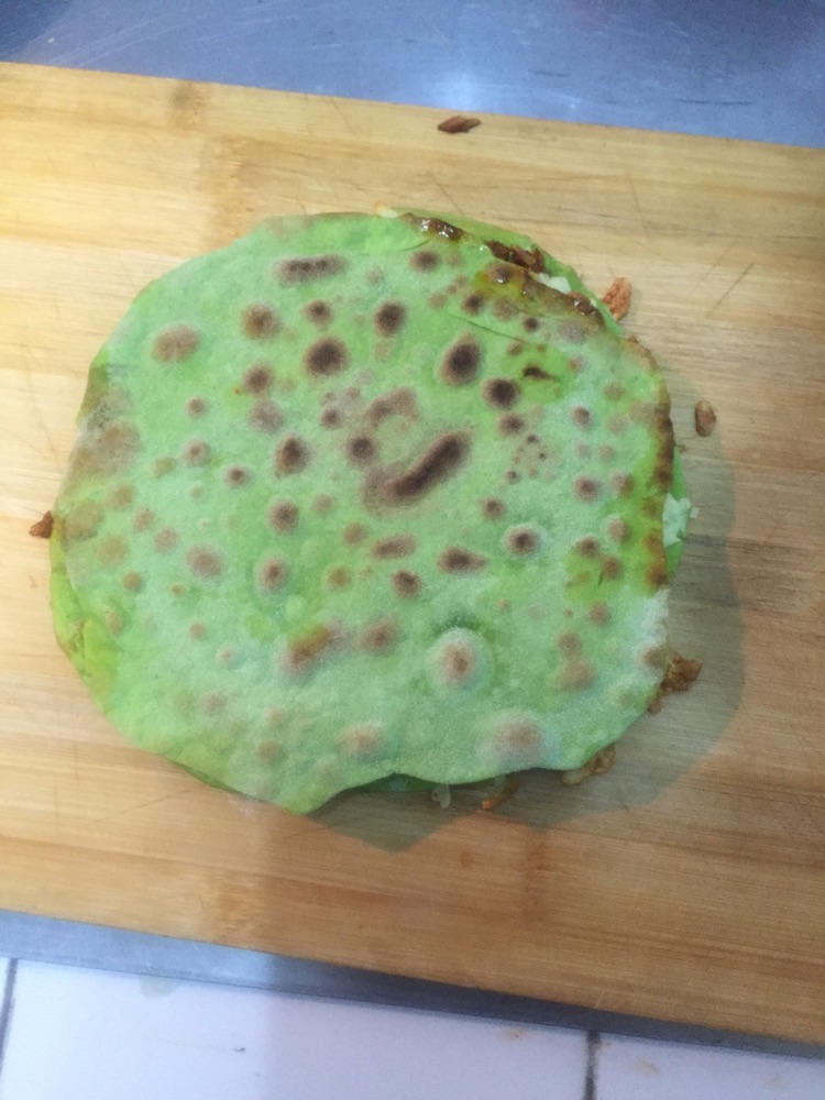 肉末芝士大饼的做法图解2