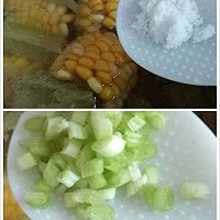 夏日消暑―苦瓜黄豆骨头汤的做法图解3