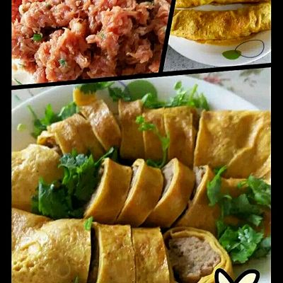 肉糜蛋卷