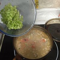 鲜虾芹菜肉末粥的做法图解9