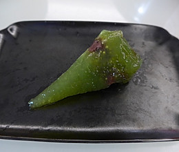 绿茶西米红豆粽子的做法