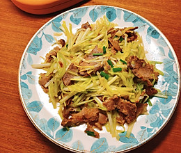 韭黄炒牛肉的做法