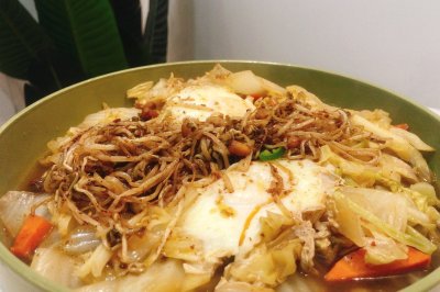 自创｜超级无敌下饭的辣油白菜煲