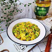 #金龙鱼橄榄油调和油520美食菜谱#蚕豆炒鸡蛋的做法图解8